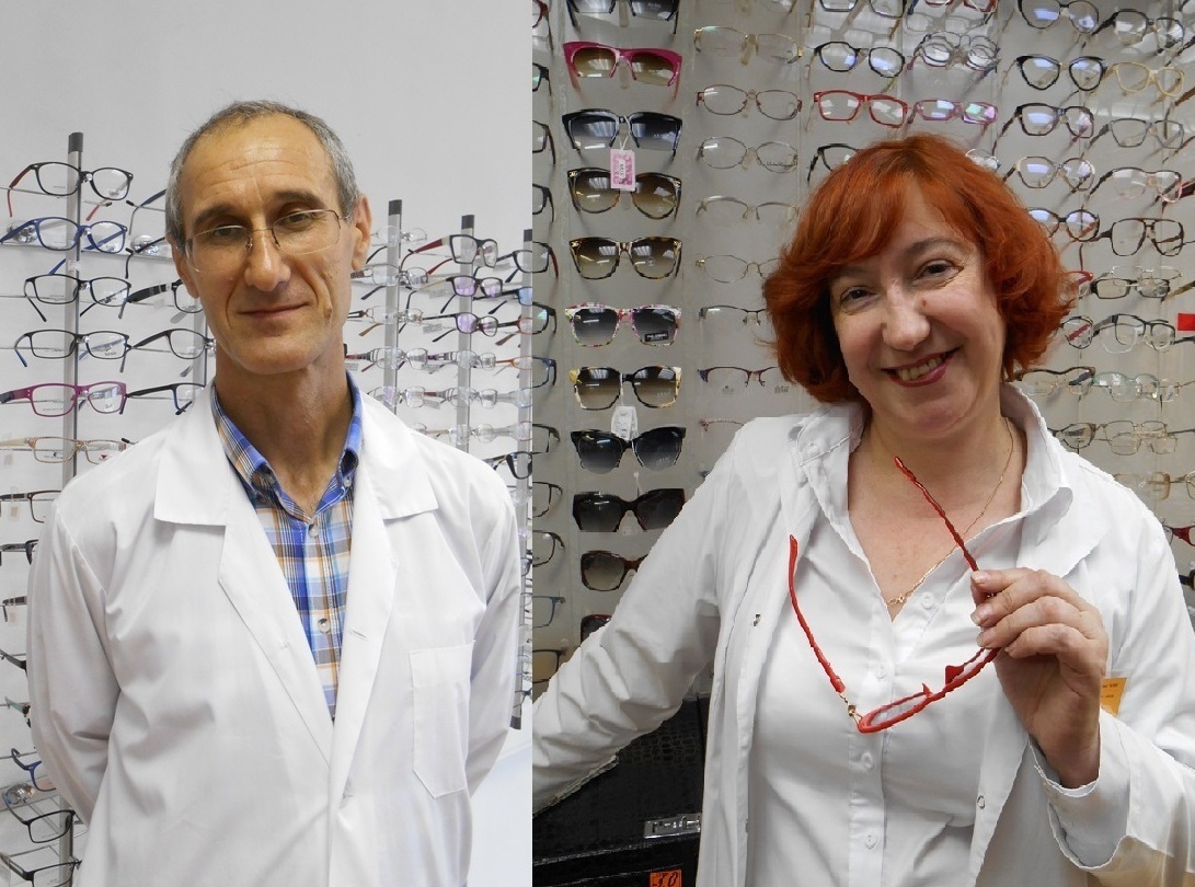 Оптометристы Нина и Амаяк Оптика Лупоглазик, Оптометристы Нина и Амаяк